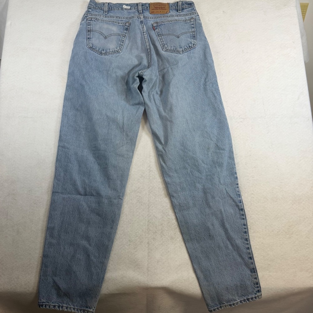Levis 560 Loose Fit Tapered Leg Jeans Light Wash Blue‎ Denim 36x36 Mens Baggy - Picture 4 of 5